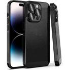 For iPhone 15 Pro Fine Mesh Cooling Phone Case(Black) - 1