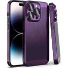 For iPhone 15 Pro Fine Mesh Cooling Phone Case(Purple) - 1