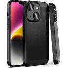 For iPhone 14 Fine Mesh Cooling Phone Case(Black) - 1