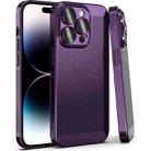 For iPhone 14 Pro Fine Mesh Cooling Phone Case(Purple) - 1