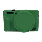 For Canon PowerShot G7 X Mark III / G7X3 Soft Silicone Protective Case with Lens Cover(Green) - 1