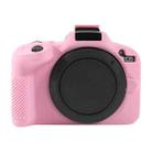 For Canon EOS R50 Soft Silicone Protective Case(Pink) - 1