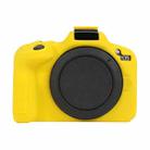 For Canon EOS R50 Soft Silicone Protective Case(Yellow) - 1