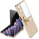 For OPPO Find N2 Flip GKK Integrated Ultrathin with Rotating Cortical Belt Phone Case(Purple) - 1