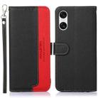 For Sony Xperia 10 VI KHAZNEH Litchi Texture Leather RFID Phone Case(Black) - 1