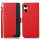 For Sony Xperia 10 VI KHAZNEH Litchi Texture Leather RFID Phone Case(Red) - 1