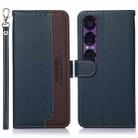 For Sony Xperia 1 VII KHAZNEH Litchi Texture Leather RFID Phone Case(Blue) - 1
