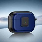 For AirPods Pro TPU + PC Wireless Earphones Case with Magnetic Switch(Blue) - 1