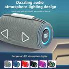 T&G TG-657 Portable Wireless 3D Stereo Subwoofer Bluetooth Speaker Support FM / LED Atmosphere Light(Purple) - 2