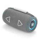 T&G TG-657 Portable Wireless 3D Stereo Subwoofer Bluetooth Speaker Support FM / LED Atmosphere Light(Grey) - 1