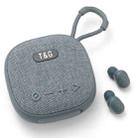 T&G TG-813 2 in 1 TWS Bluetooth Speaker Earphone with Charging Box(Grey) - 1