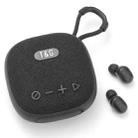 T&G TG-813 2 in 1 TWS Bluetooth Speaker Earphone with Charging Box(Black) - 1