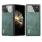 For Xiaomi Mix Fold 3 ABEEL Dual Color Lichi Texture PU Phone Case(Green) - 1
