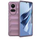 For OPPO Reno10 5G Global Magic Shield TPU + Flannel Phone Case(Purple) - 1