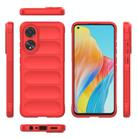 For OPPO A78 4G Global Magic Shield TPU + Flannel Phone Case(Red) - 3