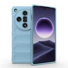For OPPO Find X7 5G Magic Shield TPU + Flannel Phone Case(Light Blue) - 1
