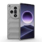 For OPPO Find X7 5G Magic Shield TPU + Flannel Phone Case(Grey) - 1