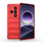 For OPPO Find X7 5G Magic Shield TPU + Flannel Phone Case(Red) - 1