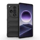 For OPPO Find X7 5G Magic Shield TPU + Flannel Phone Case(Black) - 1