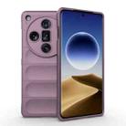 For OPPO Find X7 Ultra 5G Magic Shield TPU + Flannel Phone Case(Purple) - 1