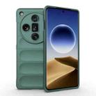 For OPPO Find X7 Ultra 5G Magic Shield TPU + Flannel Phone Case(Dark Green) - 1