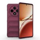 For OPPO A3 Pro 5G / F27 Pro+ Magic Shield TPU + Flannel Phone Case(Wine Red) - 1