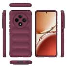 For OPPO A3 Pro 5G / F27 Pro+ Magic Shield TPU + Flannel Phone Case(Wine Red) - 3