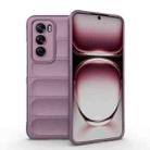For OPPO Reno12 Global Magic Shield TPU + Flannel Phone Case(Purple) - 1