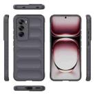 For OPPO Reno12 Global Magic Shield TPU + Flannel Phone Case(Dark Grey) - 3