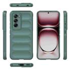 For OPPO Reno12 Global Magic Shield TPU + Flannel Phone Case(Dark Green) - 3