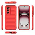 For OPPO Reno12 Global Magic Shield TPU + Flannel Phone Case(Red) - 3