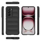 For OPPO Reno12 Global Magic Shield TPU + Flannel Phone Case(Black) - 3