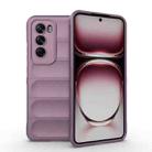 For OPPO Reno12 Pro Global Magic Shield TPU + Flannel Phone Case(Purple) - 1
