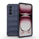 For OPPO Reno12 Pro Global Magic Shield TPU + Flannel Phone Case(Dark Blue) - 1