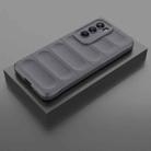 For OPPO Reno12 Pro Global Magic Shield TPU + Flannel Phone Case(Dark Grey) - 2