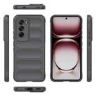 For OPPO Reno12 Pro Global Magic Shield TPU + Flannel Phone Case(Dark Grey) - 3