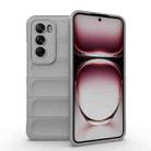 For OPPO Reno12 Pro Global Magic Shield TPU + Flannel Phone Case(Grey) - 1