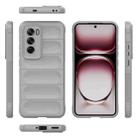 For OPPO Reno12 Pro Global Magic Shield TPU + Flannel Phone Case(Grey) - 3