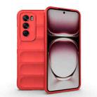 For OPPO Reno12 Pro Global Magic Shield TPU + Flannel Phone Case(Red) - 1