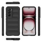 For OPPO Reno12 Pro Global Magic Shield TPU + Flannel Phone Case(Black) - 3