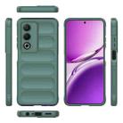 For OPPO A3 Pro India Magic Shield TPU + Flannel Phone Case(Dark Green) - 3