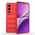 For OPPO A3 Pro India Magic Shield TPU + Flannel Phone Case(Red) - 1