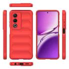 For OPPO A3 Pro India Magic Shield TPU + Flannel Phone Case(Red) - 3