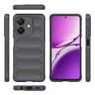 For OPPO A3X 5G India Magic Shield TPU + Flannel Phone Case(Dark Grey) - 3