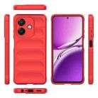 For OPPO A3X 5G India Magic Shield TPU + Flannel Phone Case(Red) - 3