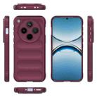 For OPPO Find X8 5G Magic Shield TPU + Flannel Phone Case(Wine Red) - 3