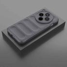 For OPPO Find X8 5G Magic Shield TPU + Flannel Phone Case(Dark Grey) - 2