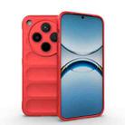 For OPPO Find X8 5G Magic Shield TPU + Flannel Phone Case(Red) - 1