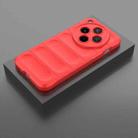 For OPPO Find X8 5G Magic Shield TPU + Flannel Phone Case(Red) - 2