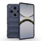 For OPPO Find X8 Pro 5G Magic Shield TPU + Flannel Phone Case(Dark Blue) - 1